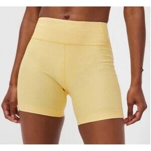 Outdoor Voices Warmup Bike Shorts Women's Small Butter Yellow Activewear Workout